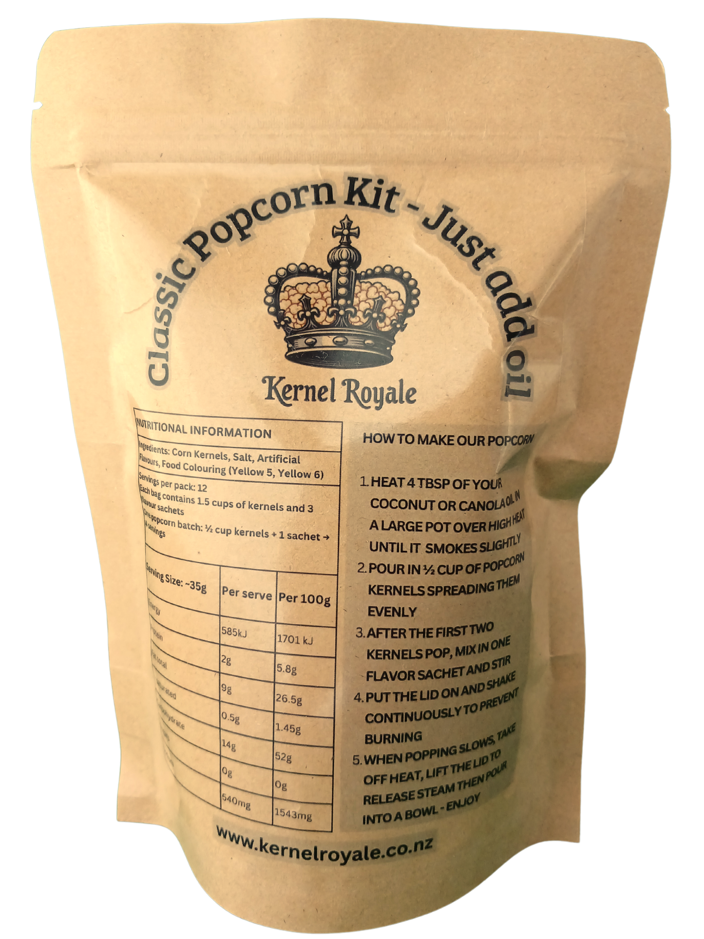 Classic popcorn kit sticker