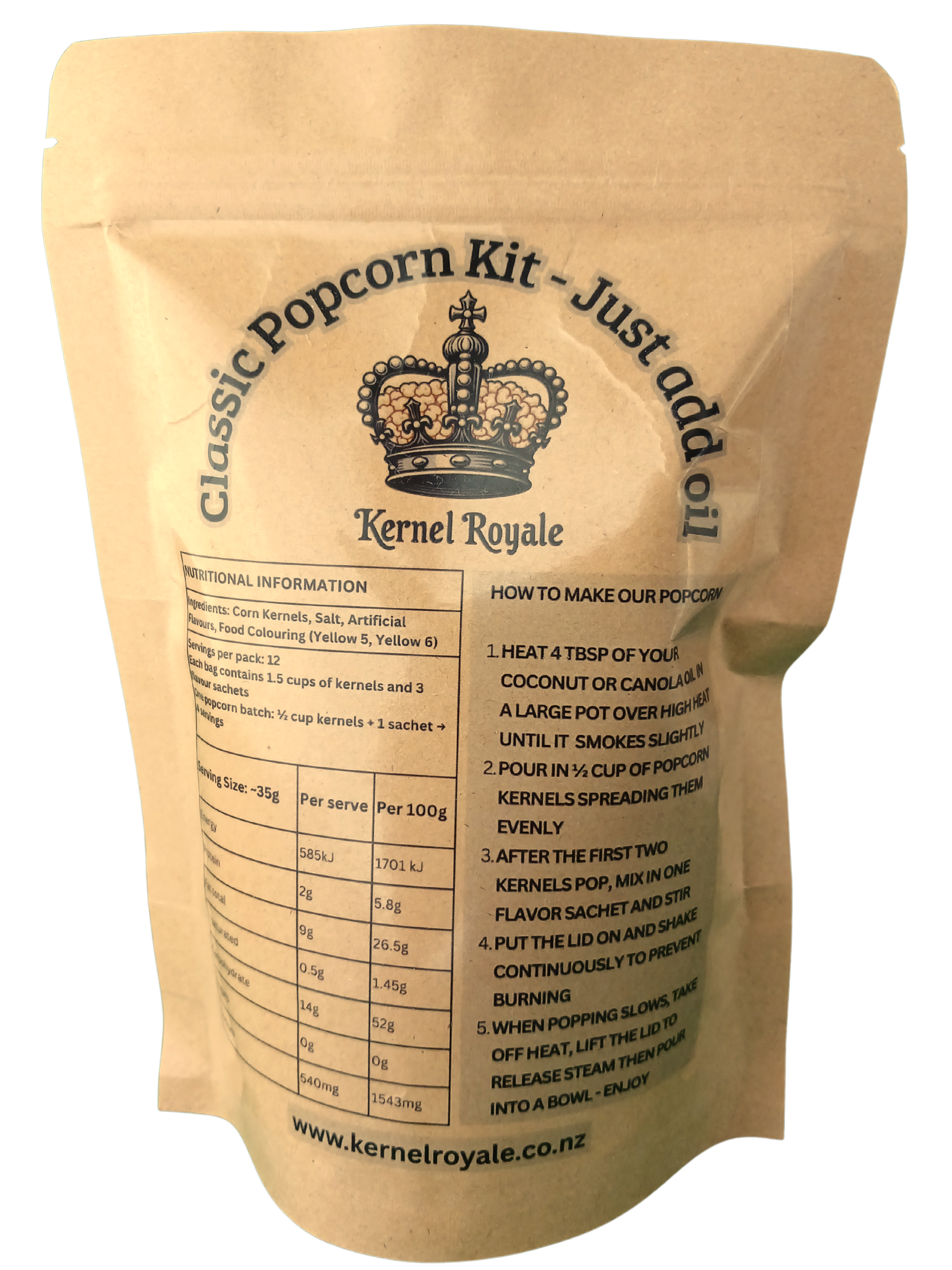 Classic popcorn kit sticker